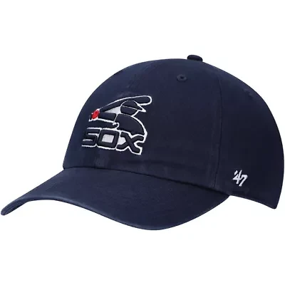 Chicago White Sox MLB Chicago Sox Logo Cooperstown Collection Clean Up Adjustable Hat