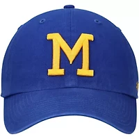 MLB Milwaukee Brewers 1970 Logo Cooperstown Collection Clean Up Adjustable Hat