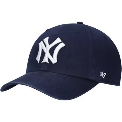 MLB New York Yankees Logo Cooperstown Collection Clean Up Adjustable Hat