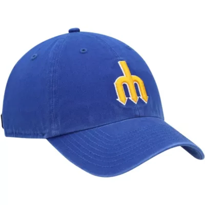 MLB Seattle Mariners 1977 Logo Cooperstown Collection Clean Up Adjustable Hat