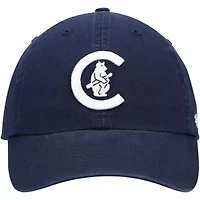 MLB Chicago Cubs C Bear Logo Cooperstown Collection Clean Up Adjustable Hat