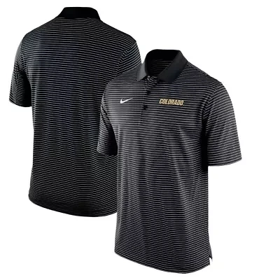 NCAA Nike Colorado Buffaloes Stadium Stripe Performance Team Polo