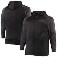 NCAA Penn State Nittany Lions Big & Tall Blackout Raglan Full-Zip Hoodie