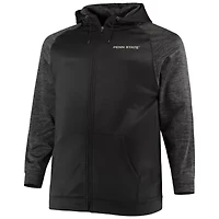 NCAA Penn State Nittany Lions Big & Tall Blackout Raglan Full-Zip Hoodie
