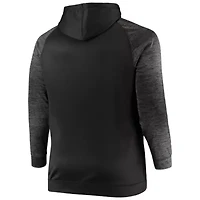 NCAA Penn State Nittany Lions Big & Tall Blackout Raglan Full-Zip Hoodie