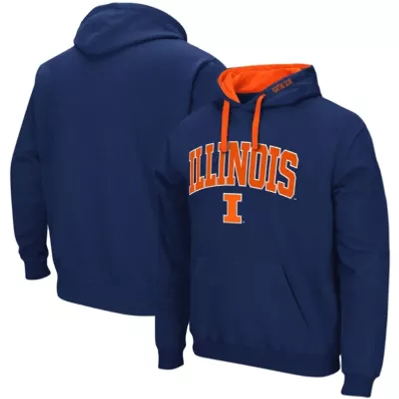 NCAA Illinois Fighting Illini Big & Tall Arch Logo 2.0 Pullover Hoodie