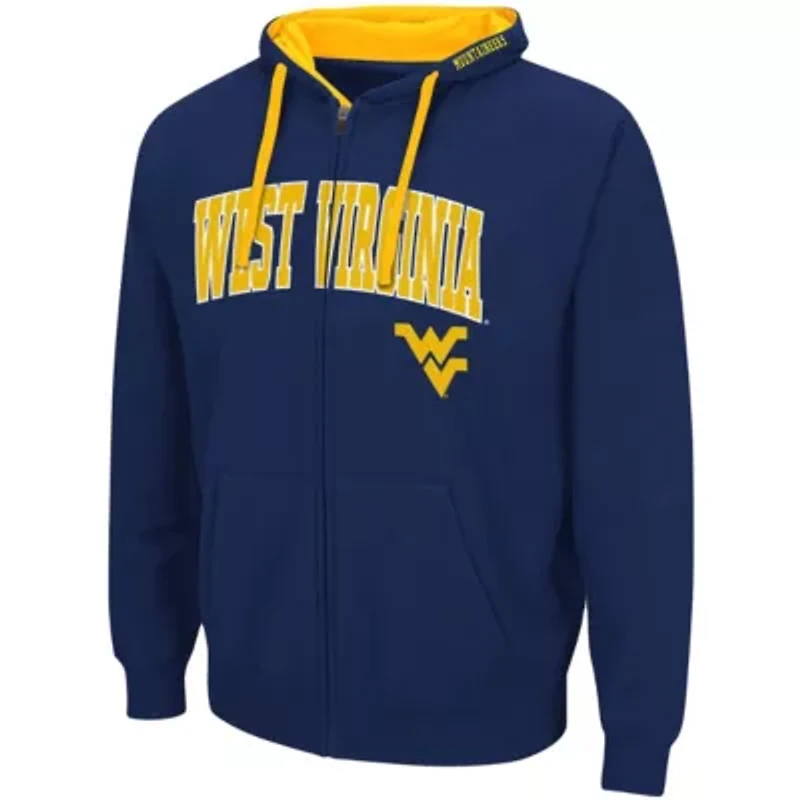 NCAA West Virginia Mountaineers Big & Tall Full-Zip Hoodie
