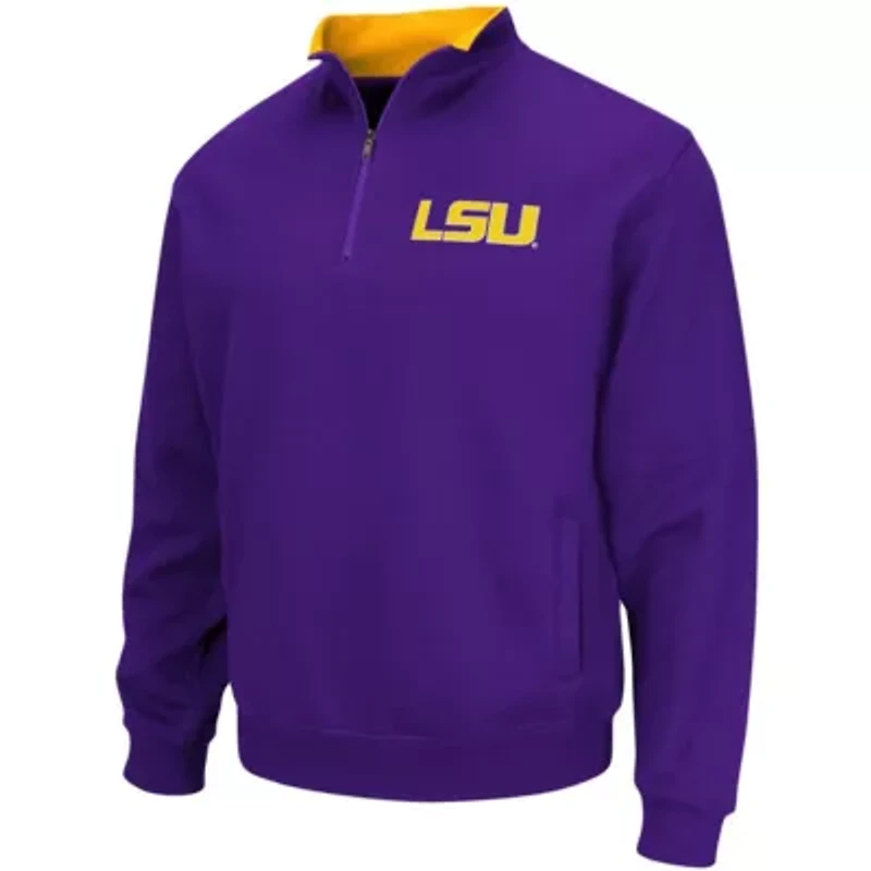 NCAA LSU Tigers Tortugas Logo Quarter-Zip Pullover Jacket
