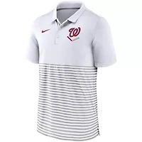 MLB Nike Washington Nationals Home Plate Striped Polo