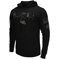 NCAA LSU Tigers OHT Military Appreciation Hoodie Long Sleeve T-Shirt