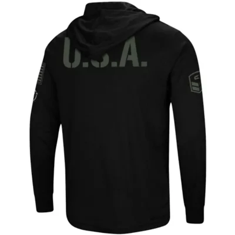 NCAA Nebraska Huskers OHT Military Appreciation Hoodie Long Sleeve T-Shirt