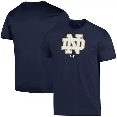 NCAA Under Armour Notre Dame Fighting Irish School Logo Performance Cotton T-Shirt