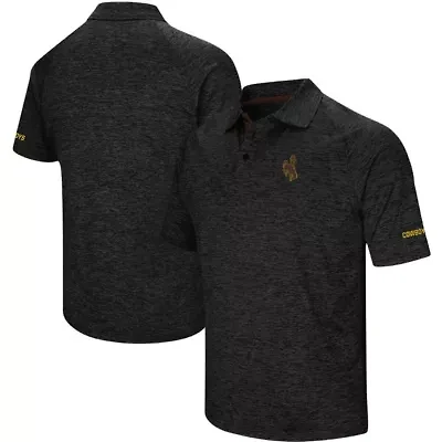 NCAA ed Wyoming Cowboys Primary Logo Down Swing Raglan Polo