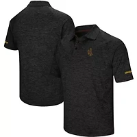 NCAA ed Wyoming Cowboys Primary Logo Down Swing Raglan Polo