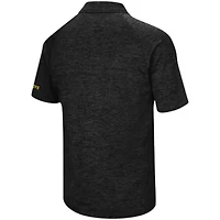 NCAA ed Wyoming Cowboys Primary Logo Down Swing Raglan Polo