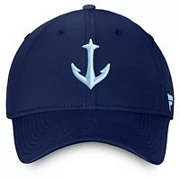 NHL Fanatics Deep Sea Seattle Kraken Secondary Logo Flex Hat