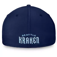 NHL Fanatics Deep Sea Seattle Kraken Secondary Logo Flex Hat