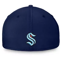 NHL Fanatics Deep Sea Seattle Kraken Wordmark Flex Hat