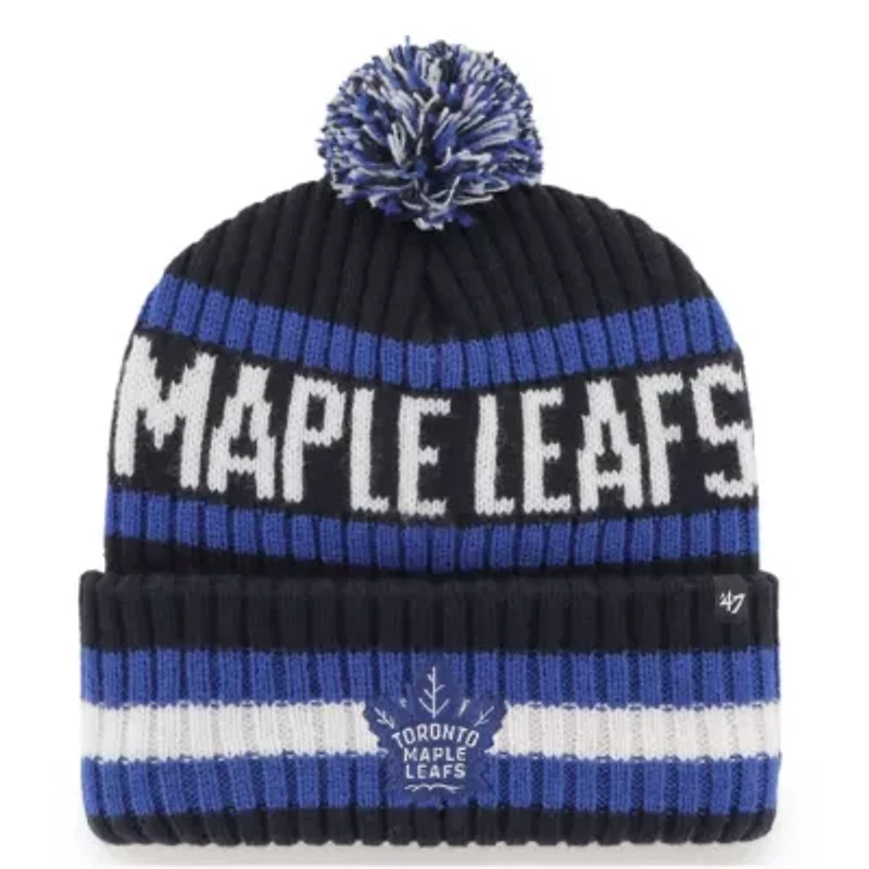 NHL Toronto Maple Leafs Bering Cuffed Knit Hat with Pom