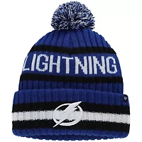 NHL Tampa Bay Lightning Bering Cuffed Knit Hat with Pom