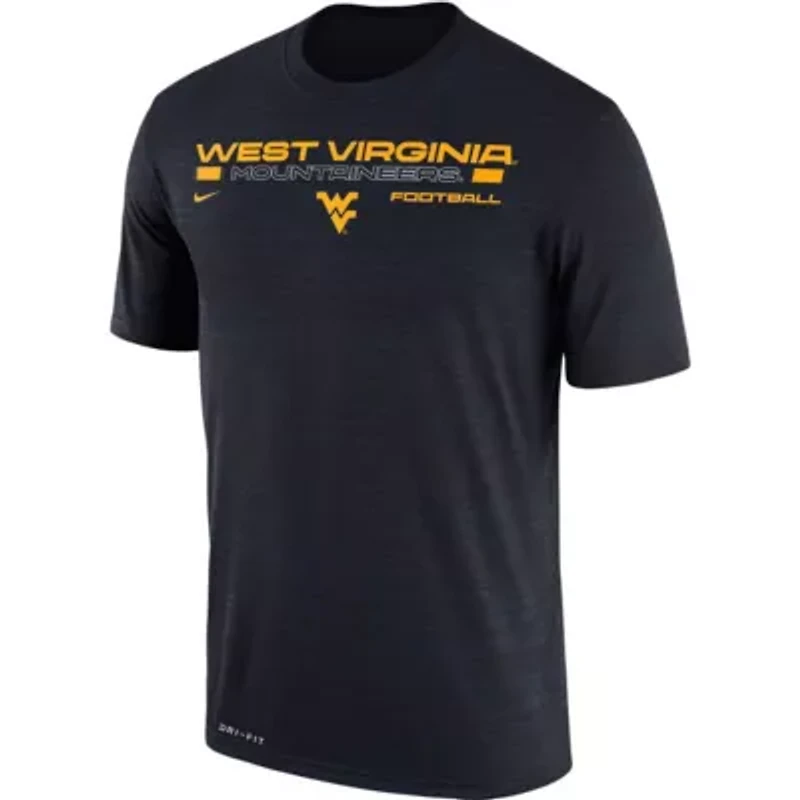NCAA Nike West Virginia Mountaineers Team Velocity Legend Performance T-Shirt
