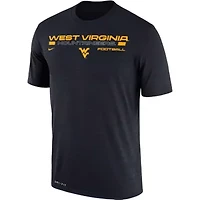 NCAA Nike West Virginia Mountaineers Team Velocity Legend Performance T-Shirt