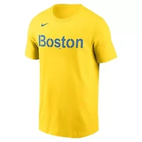 Boston Red Sox MLB Nike Xander Bogaerts City Connect Name & Number T-Shirt