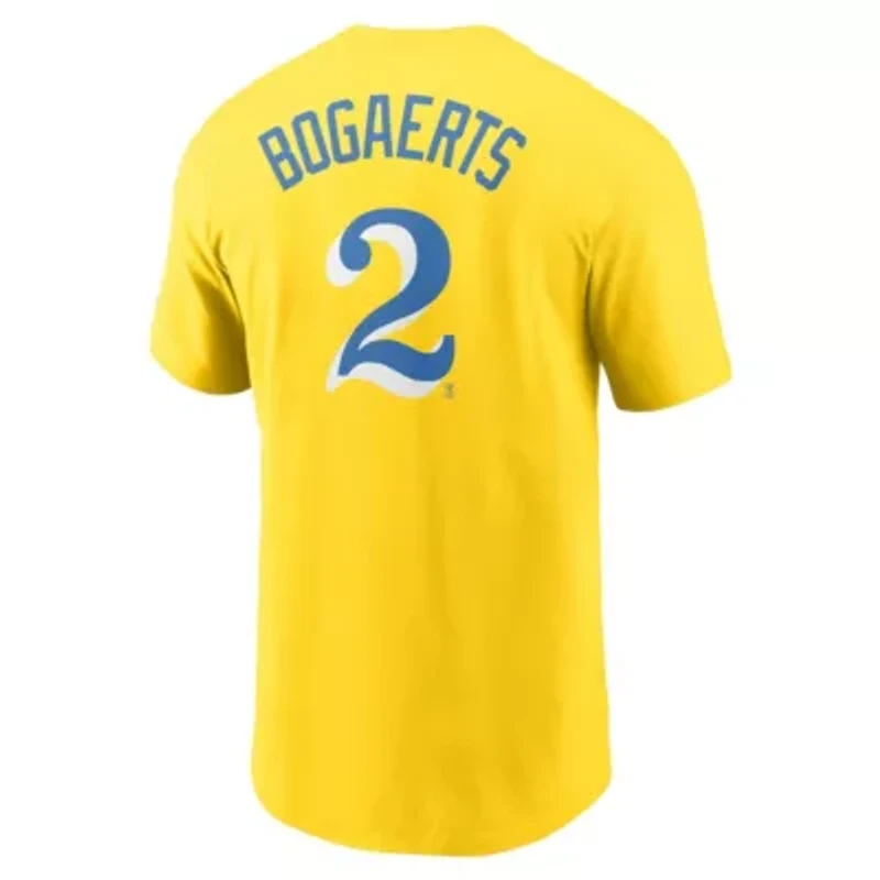 Boston Red Sox MLB Nike Xander Bogaerts City Connect Name & Number T-Shirt