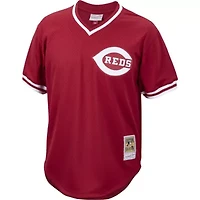 MLB Pete Rose Cincinnati Reds Cooperstown Collection Mesh Batting Practice Jersey