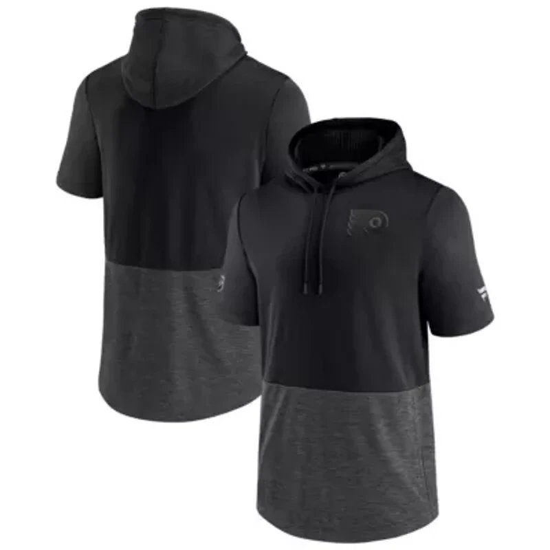 NHL Philadelphia Flyers Authentic Pro Travel and Training Short Sleeve Pullover Hoodie
