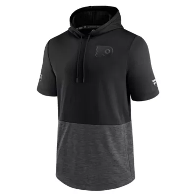 NHL Philadelphia Flyers Authentic Pro Travel and Training Short Sleeve Pullover Hoodie