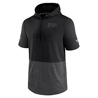 NHL Philadelphia Flyers Authentic Pro Travel and Training Short Sleeve Pullover Hoodie