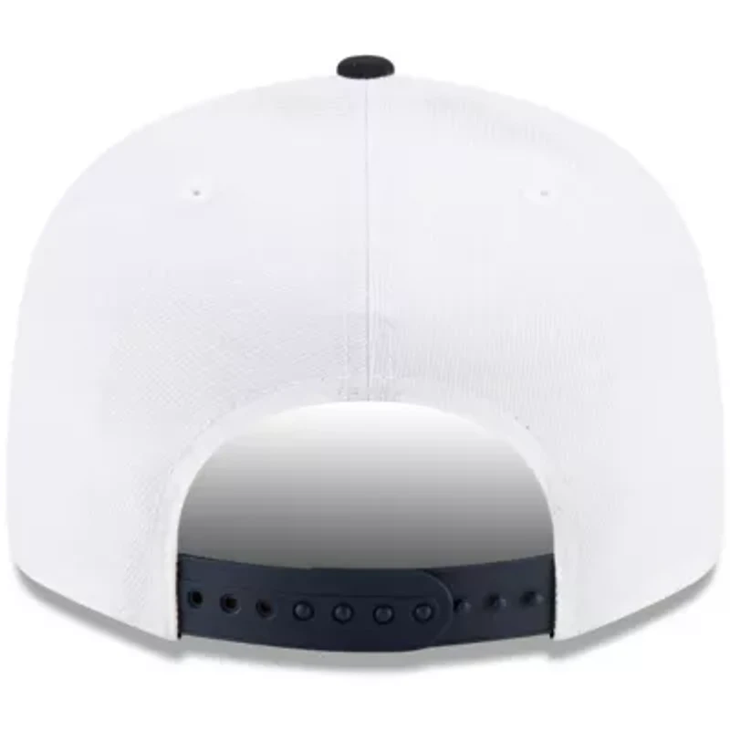 NCAA White/Navy West Virginia Mountaineers Two-Tone Side Script 9FIFTY Snapback Hat