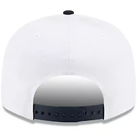NCAA White/Navy West Virginia Mountaineers Two-Tone Side Script 9FIFTY Snapback Hat
