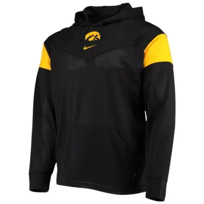 NCAA Nike Iowa Hawkeyes Sideline Jersey Pullover Hoodie