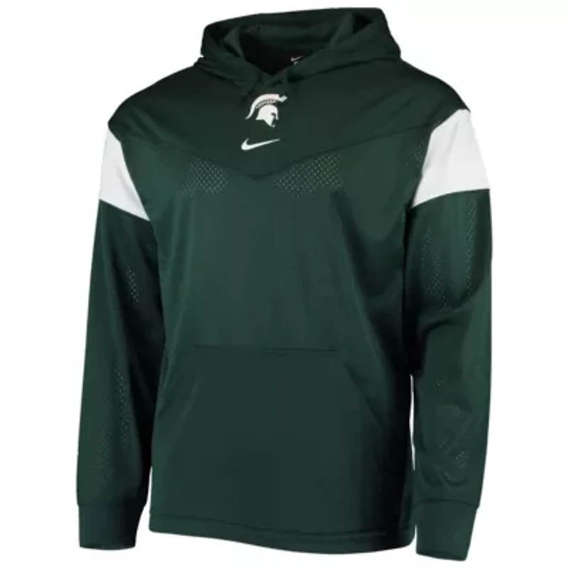 NCAA Nike Michigan State Spartans Sideline Jersey Pullover Hoodie