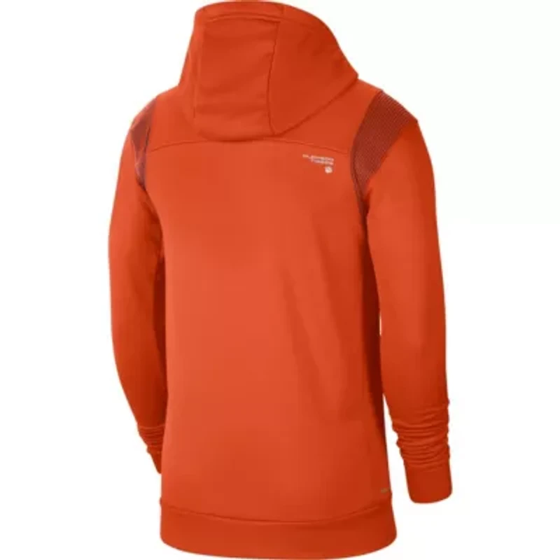 NCAA Nike Clemson Tigers 2021 Sideline Performance Full-Zip Hoodie