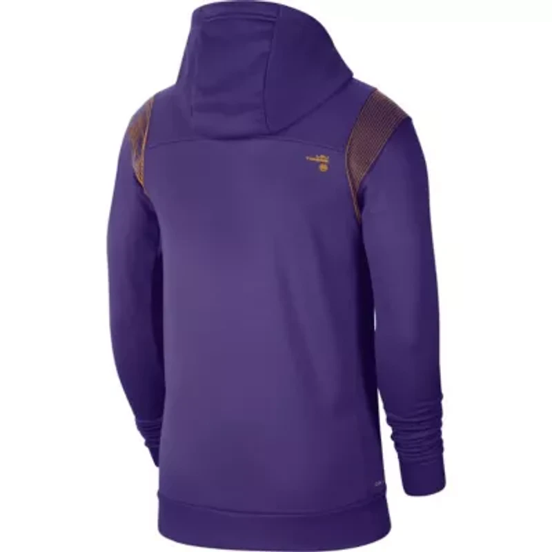 NCAA Nike LSU Tigers 2021 Sideline Performance Full-Zip Hoodie