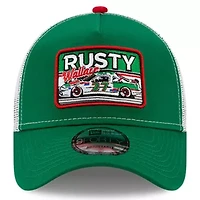 NASCAR Green/White Rusty Wallace Legends 9FORTY A-Frame Adjustable Trucker Hat