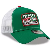 NASCAR Green/White Rusty Wallace Legends 9FORTY A-Frame Adjustable Trucker Hat