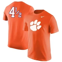 NCAA Nike Clemson Tigers Disney+ #4½ Player T-Shirt