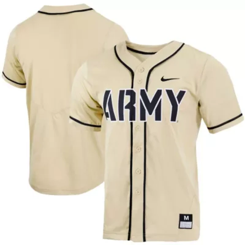 Army Black Knights NCAA Nike Replica Full-Button Baseball Jersey