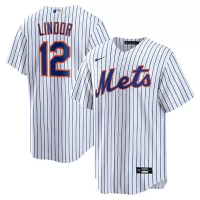 MLB Nike Francisco Lindor New York Mets Home Replica Player Jersey