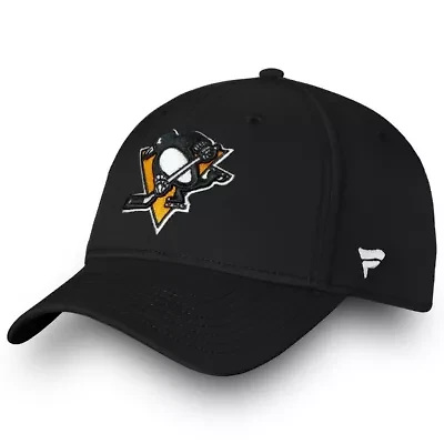 NHL Fanatics Pittsburgh Penguins Core Primary Logo Flex Hat