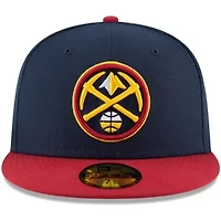 NBA Navy/Red Denver Nuggets 2-Tone 59FIFTY Fitted Hat