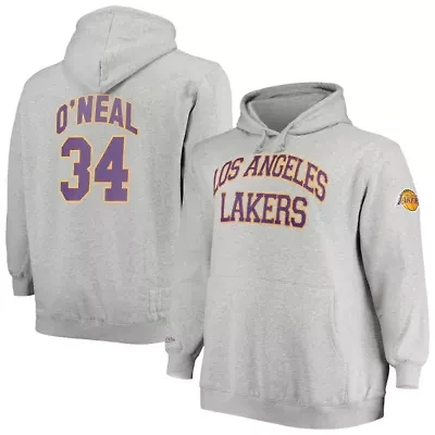NBA Shaquille O'Neal ed Los Angeles Lakers Big & Tall Name Number Pullover Hoodie