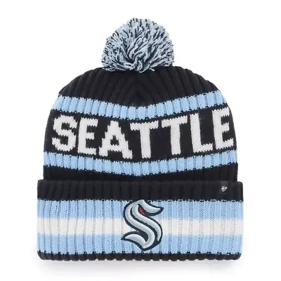 NHL Seattle Kraken Bering Cuffed Knit Hat with Pom