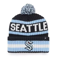 NHL Seattle Kraken Bering Cuffed Knit Hat with Pom