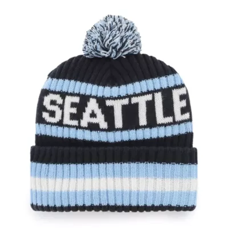 NHL Seattle Kraken Bering Cuffed Knit Hat with Pom