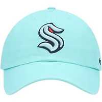 NHL Light Seattle Kraken Logo Clean Up Adjustable Hat